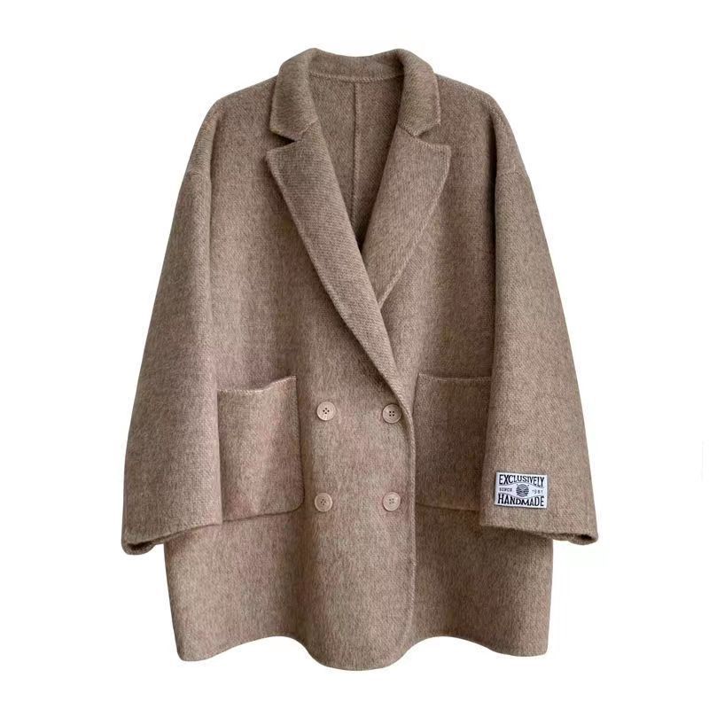 Double-sided Wool Overcoat Mid-length