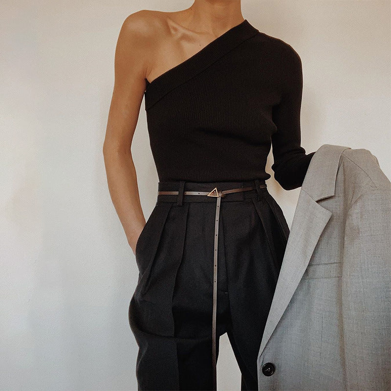 High Waist Wide Leg Trousers