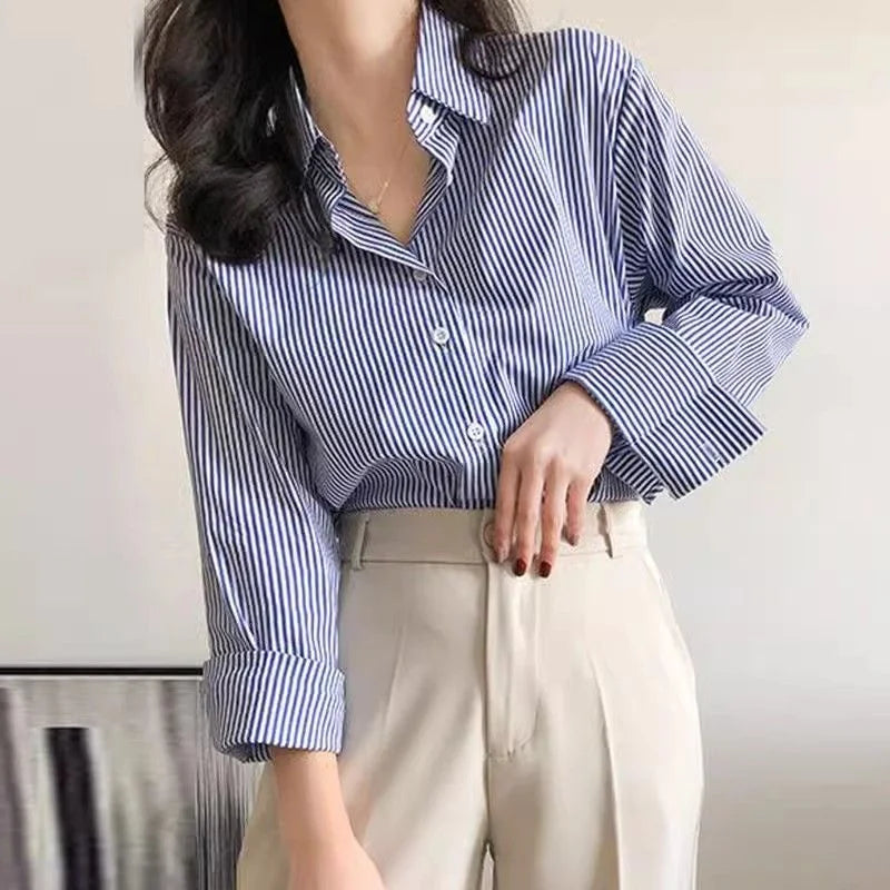 The Relaxed Stripe | Casual Loose-Fit Shirt