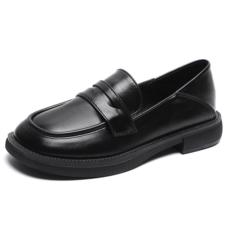 Style One Foot Casual Loafers Round Head Two Women Shoes